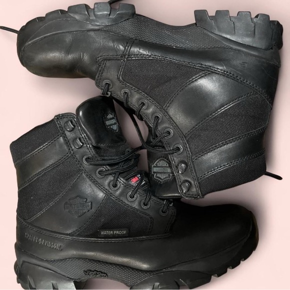 3M Thinsulate Black Men's Boots - Picture 2 of 6